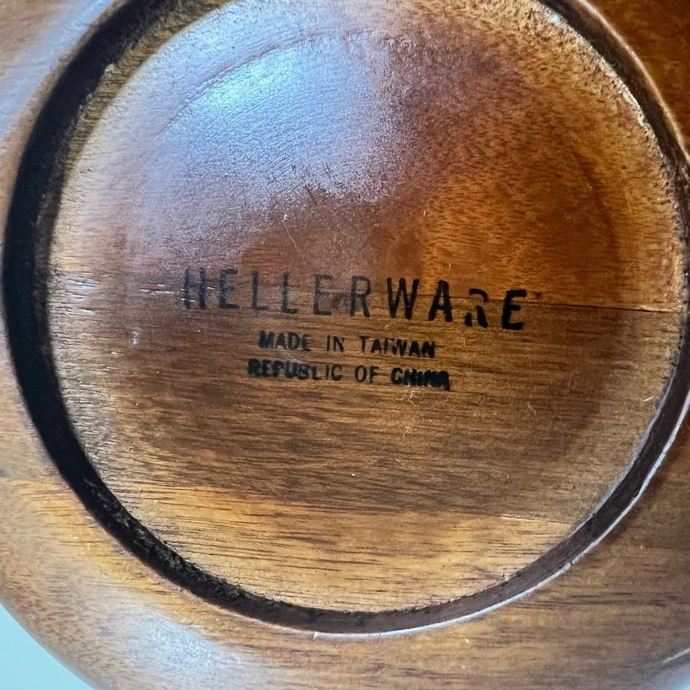 Hellerware salad Wood Bowl, Brown, 5 inch‎